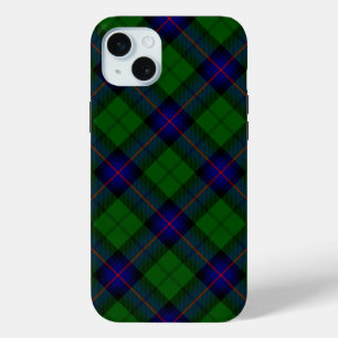 Armstrong tartan blue and green plaid iPhone 15 mini case