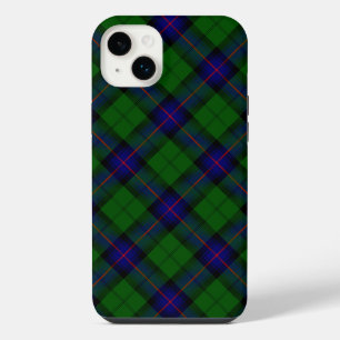 Armstrong tartan blue and green plaid iPhone 14 plus case