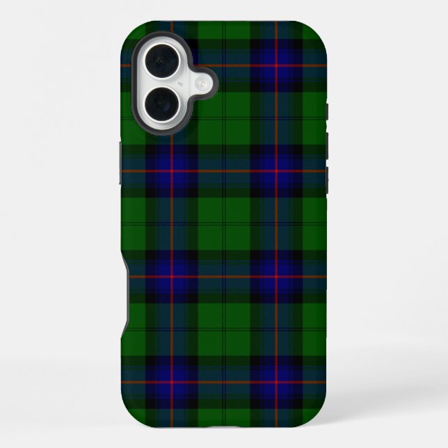 Armstrong tartan blue and green plaid iPhone case (Back)