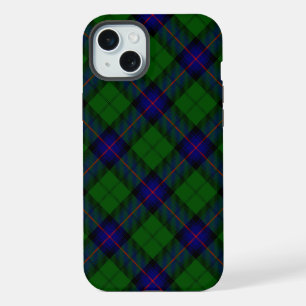 Armstrong tartan blue and green plaid iPhone 15 plus case