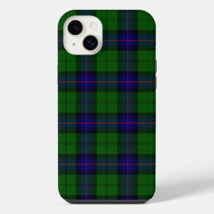 Armstrong tartan blue and green plaid iPhone 14 plus case