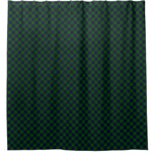 Armstrong tartan blue and green plaid shower curtain