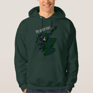 Armstrong Tartan Map & Badge Hoodie