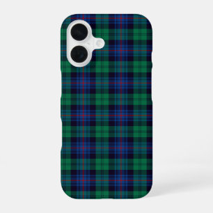 Armstrong Tartan Royal Blue and Green Plaid iPhone 16 Case
