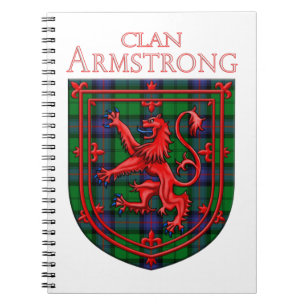 Armstrong Tartan Scottish Plaid Lion Rampant Notebook
