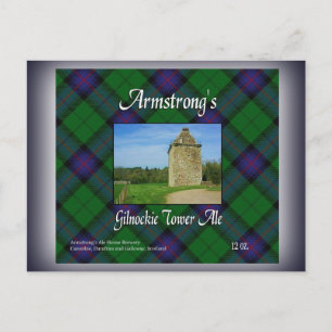Armstrong's Gilnockie Tower Ale Postcard