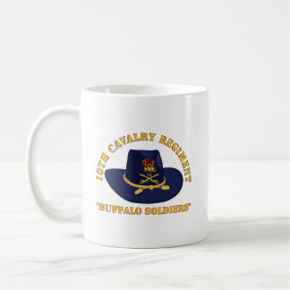 Army - 10th Cavalry Regiment w Cav Hat Coffee Mug