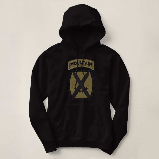 Army 10th Mountain Division Military Veteran Moral Hoodie (Design Front)