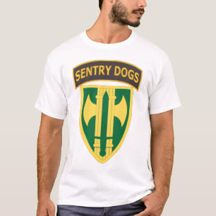 Army - 18th MP Brigade - Sentry Dogs Tab wo Txt T-Shirt