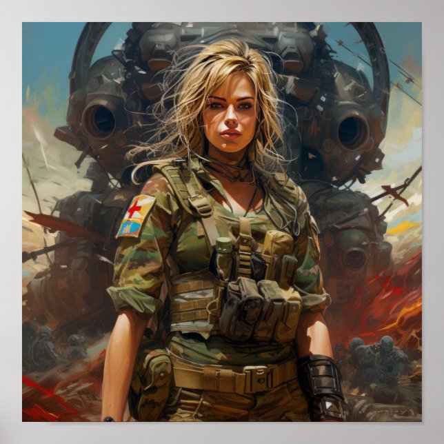 Army 24 - Inspiring Poster for Military Enthusiast (Front)