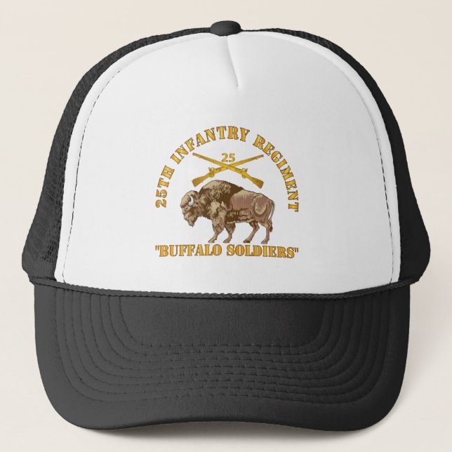 Army - 25th Infantry Regiment - Buffalo Soldiers Trucker Hat (Front)