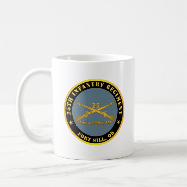 Army - 25th Infantry Regiment - Fort Sill, OK - Bu Coffee Mug (Left)