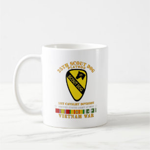 Army - 25th Scout Dog Platoon 1st Cav - VN SVC Coffee Mug