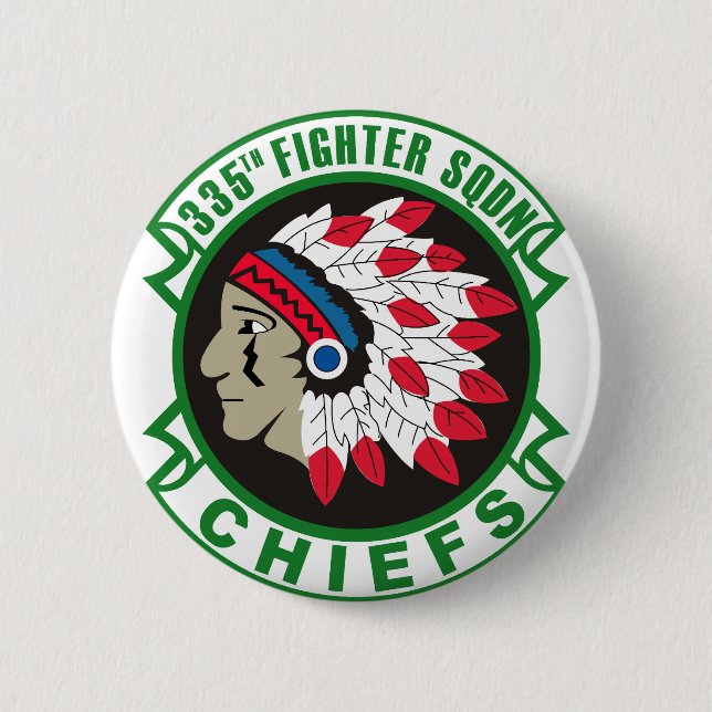 Army 335th Fighter Squadron Insignia 6 Cm Round Badge (Front)