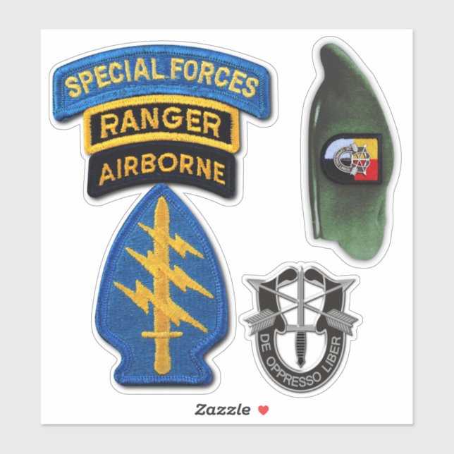 Army 3rd Special Forces Group Green Berets contour (Sheet)