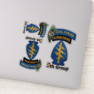 Army 5th Special Forces Group SFG contour stickers
