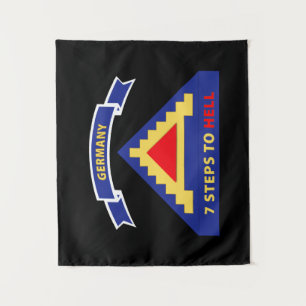 Army - 7th United States Army w 7 Steps Hell w Sc Tapestry