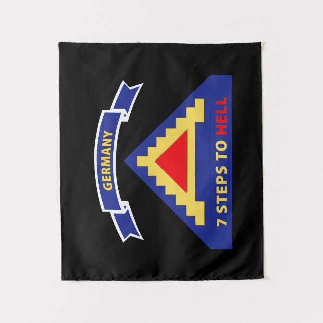 Army - 7th United States Army  w 7 Steps Hell w Sc Tapestry (Front)