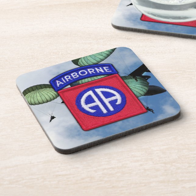 Army 82nd ABN DIV Fort Bragg Veterans Coaster (Left Side)