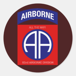 Army 82nd Airborne Division Classic Round Sticker