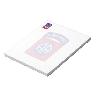 Army 82nd Airborne Division Veterans Vets Patch Notepad