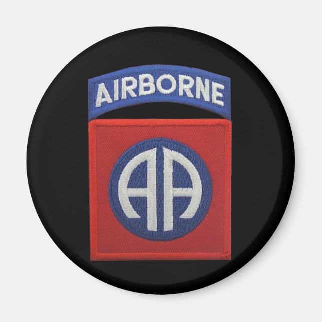 army 82nd airborne iraq patches vet  vfw Magnet us (Front)