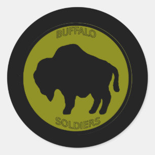 Army 92nd Infantry Division Classic Round Sticker