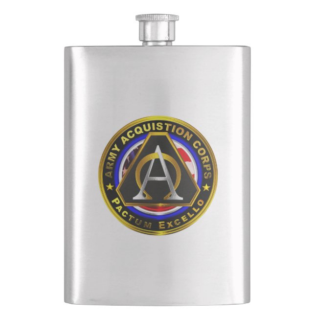 Army Acquisition Corps   Hip Flask (Front)