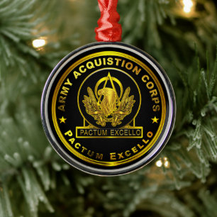 Army Acquisition Corps Metal Tree Decoration