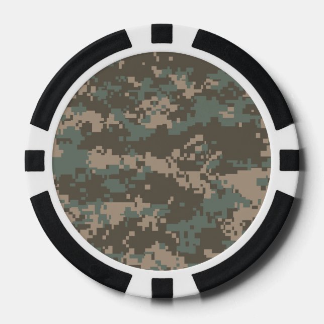 Army ACU Camoflage Poker Chips (Front)