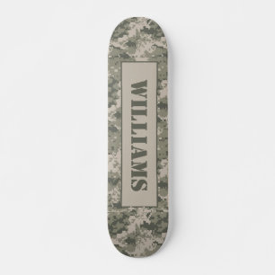 ARMY ACU Camoflauge Digital Old School Skateboard