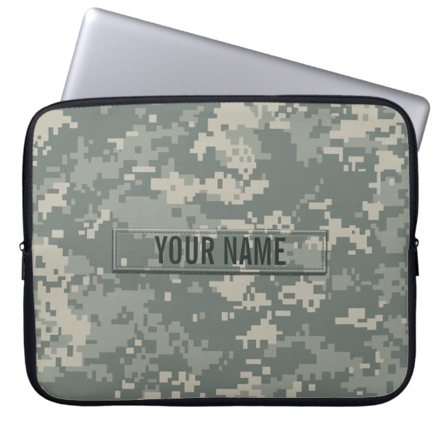 Army ACU Camouflage Customisable Laptop Sleeve (Front)