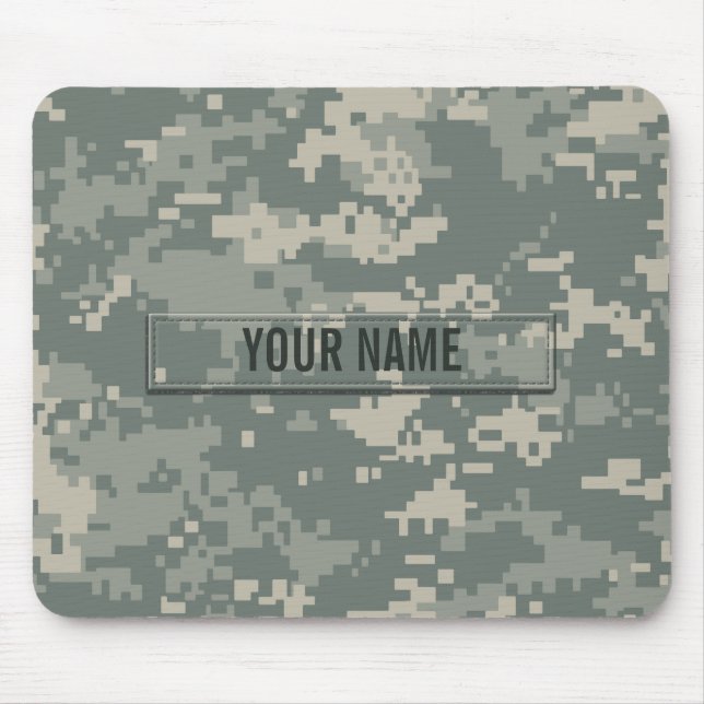 Army ACU Camouflage Customisable Mouse Mat (Front)