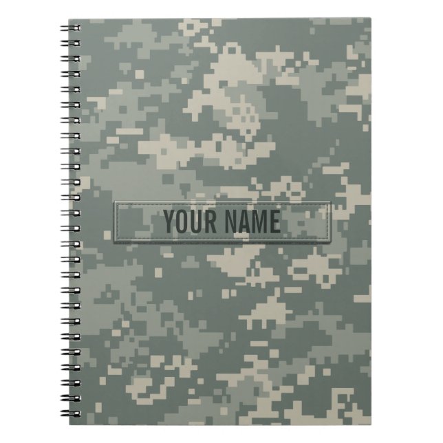 Army ACU Camouflage Customisable Notebook (Front)