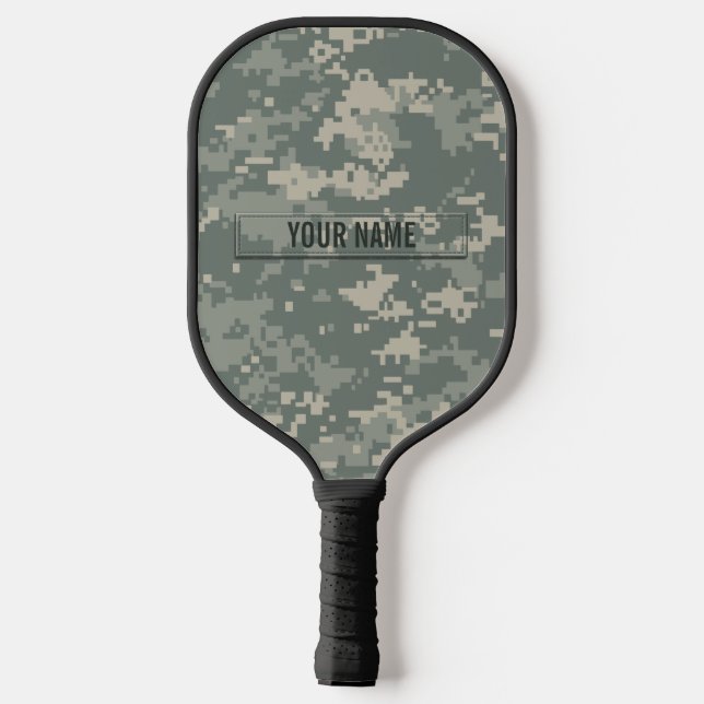 Army ACU Camouflage Customisable  Pickleball Paddle (Back)