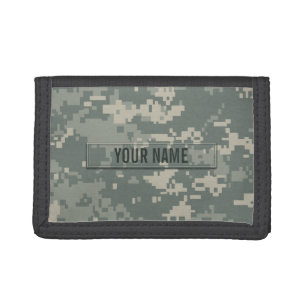 Army ACU Camouflage Customisable Tri-fold Wallet