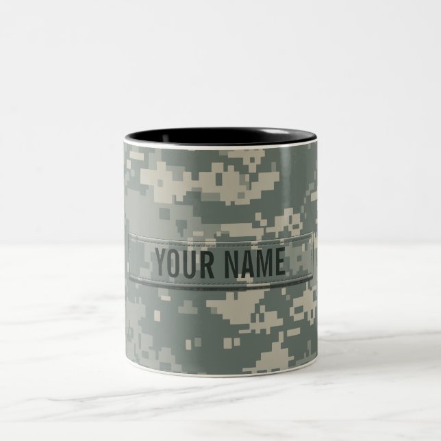 Army ACU Camouflage Customisable Two-Tone Coffee Mug (Center)