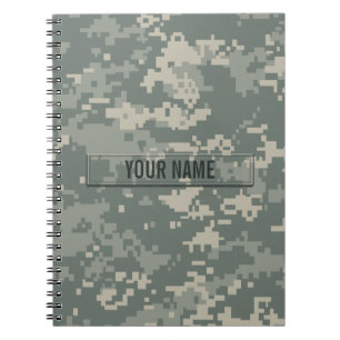 Army ACU Camouflage Customizable Notebook