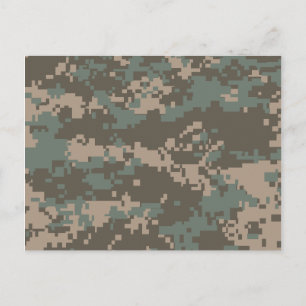 Army ACU Camouflage Postcard