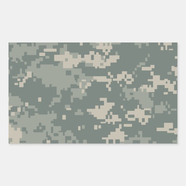 Army ACU Camouflage Rectangular Sticker (Front)