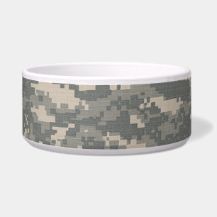 ARMY ACU Digital Camo Camouflage Dog Pet Food Bowl