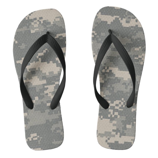 ARMY ACU Digital Camo Camouflage Flip Flop Sandals (Footbed)