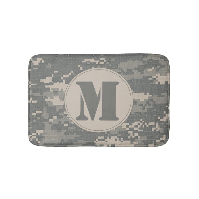 ARMY ACU Digital Camo Camouflage Pattern Bath Mat (Front)