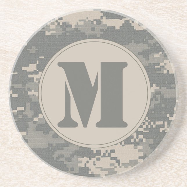 ARMY ACU Digital Camo Camouflage Pattern Coaster (Front)