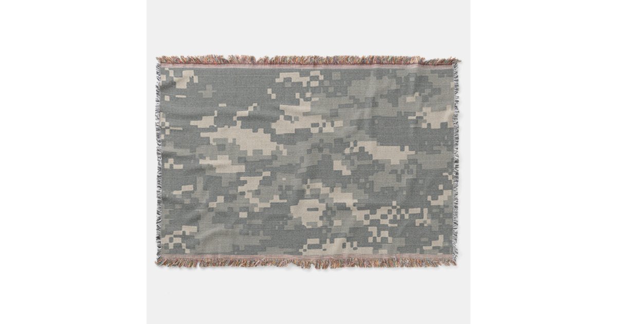 ARMY ACU Digital Camo Camouflage Throw Blanket | Zazzle