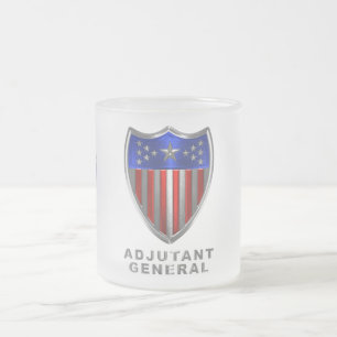 Army Adjutant General Corps Frosted Glass Coffee Mug