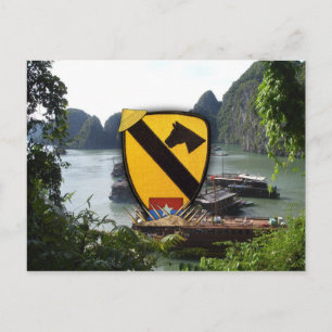 Army Air cav 1st 7th cavalry vietnam nam war vets Postcard