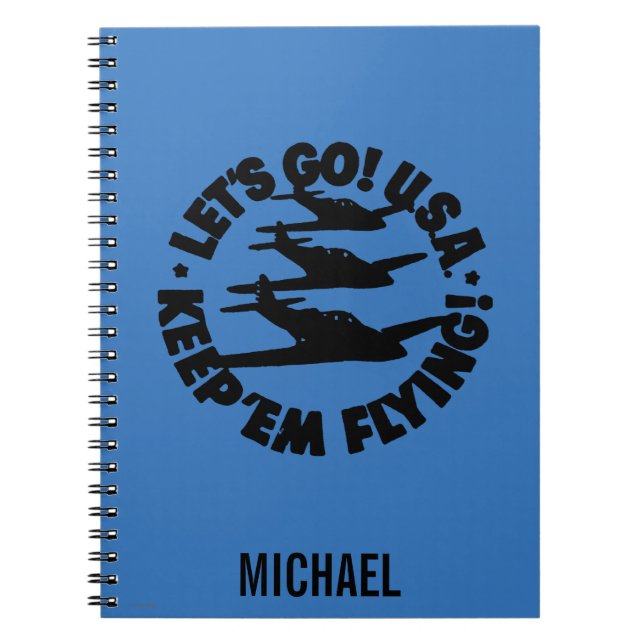 Army Air Corps Poster, 1941 Notebook (Front)