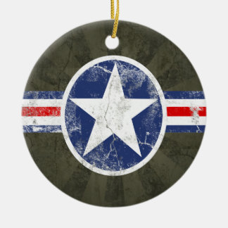 Army Air Corps Vintage Ceramic Tree Decoration