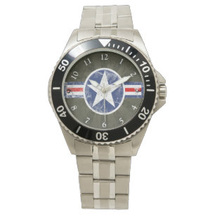 Army Air Corps Vintage Star Patriotic Watch